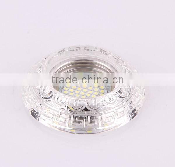 modern ceiling light round crystal shade downlight pressed led lamps MR16 GU10 GU5.3