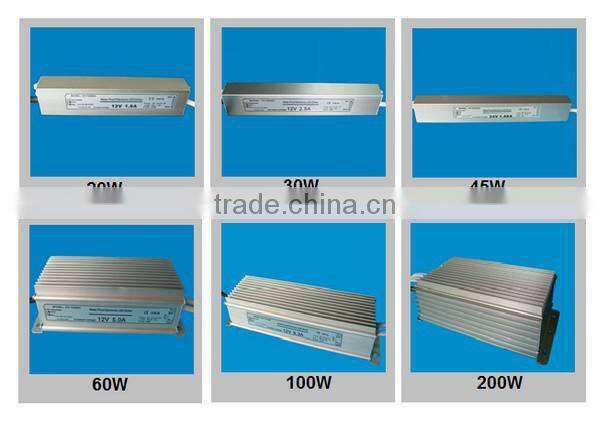 12w 350ma IP67 constant current led strip driver power supply