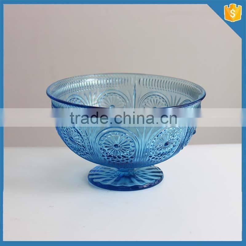Wholesale new dinnerware crystal glass punch bowl