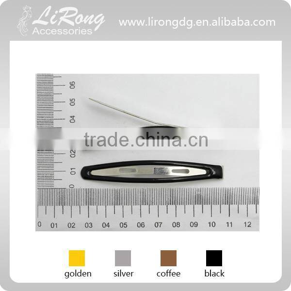 80mm Korean Plated Hair Clip with Black Epoxy
