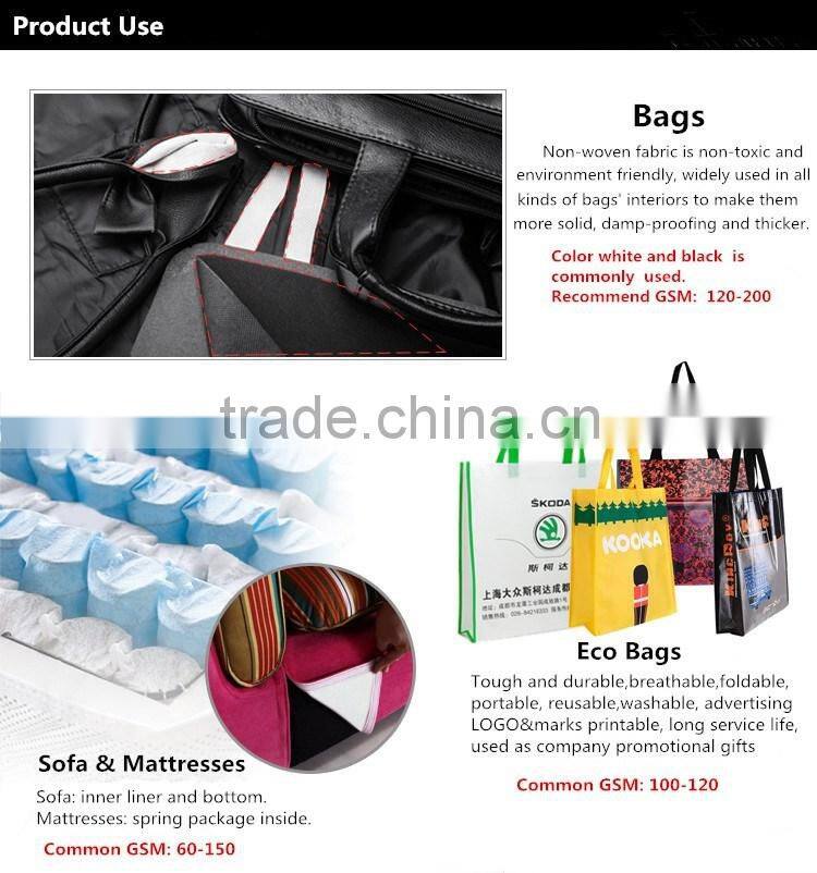 recycled waterproof PP spunbounded non-woven fabric