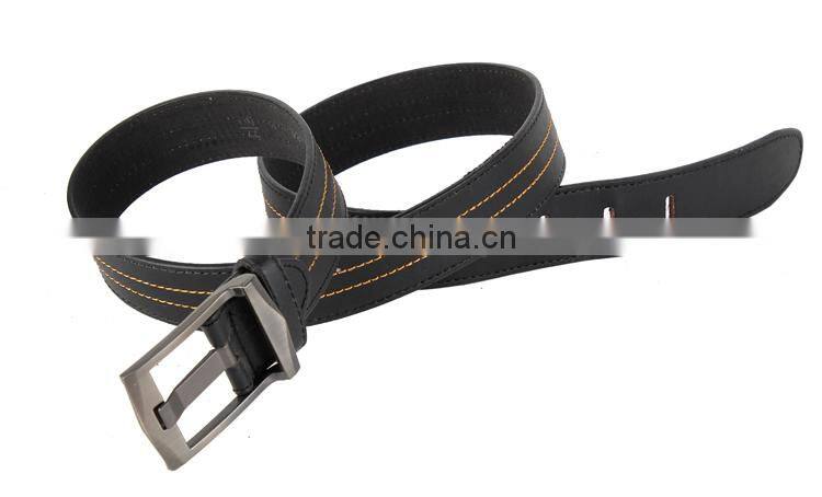 2015 Fashion Double Strip Sewing Mens Pin Buckle Belts