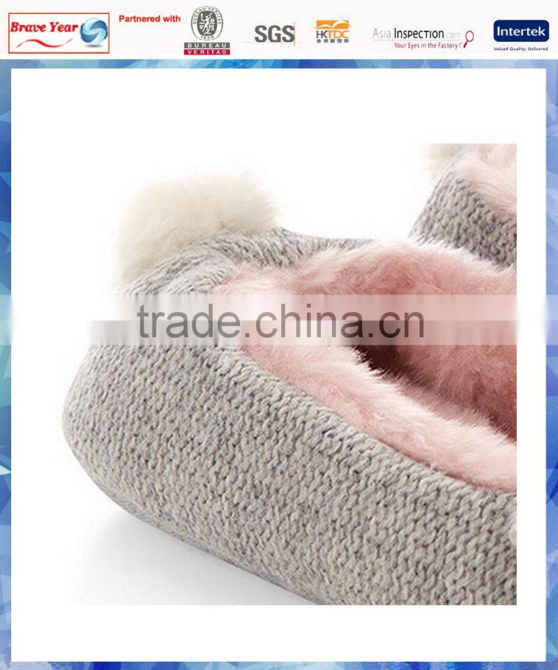 animal koala knitting pattern slipper/teenagers girls winter slipper