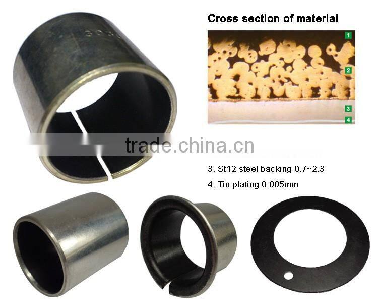 Drawing customized factory supplied steel basis ptfe coated sliding bearing