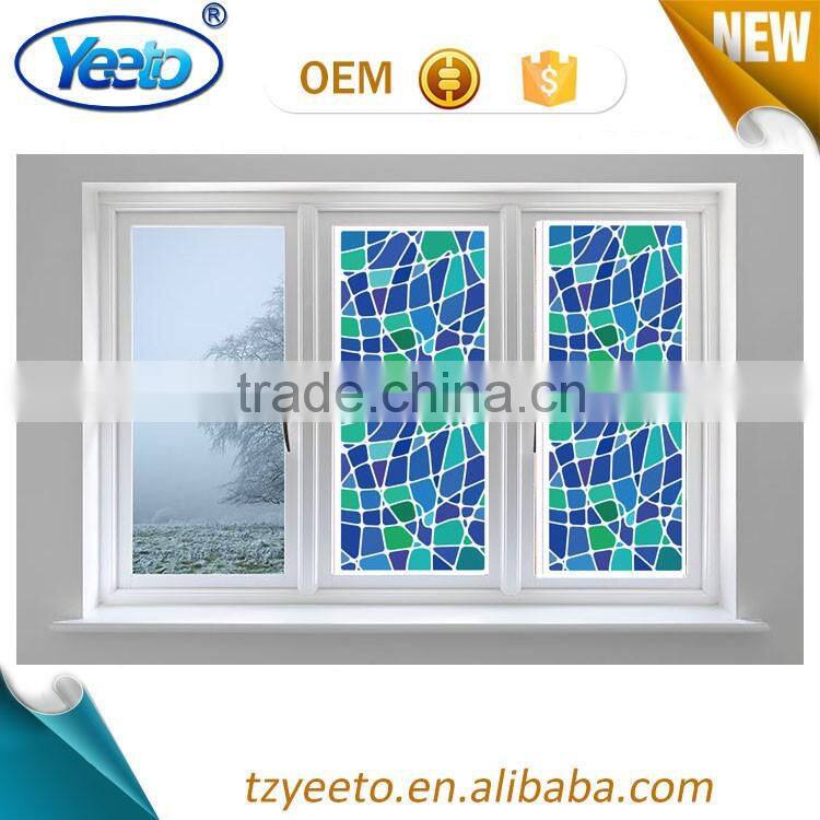 Home Decoration Rectangle Removable PVC Window Privacy Film