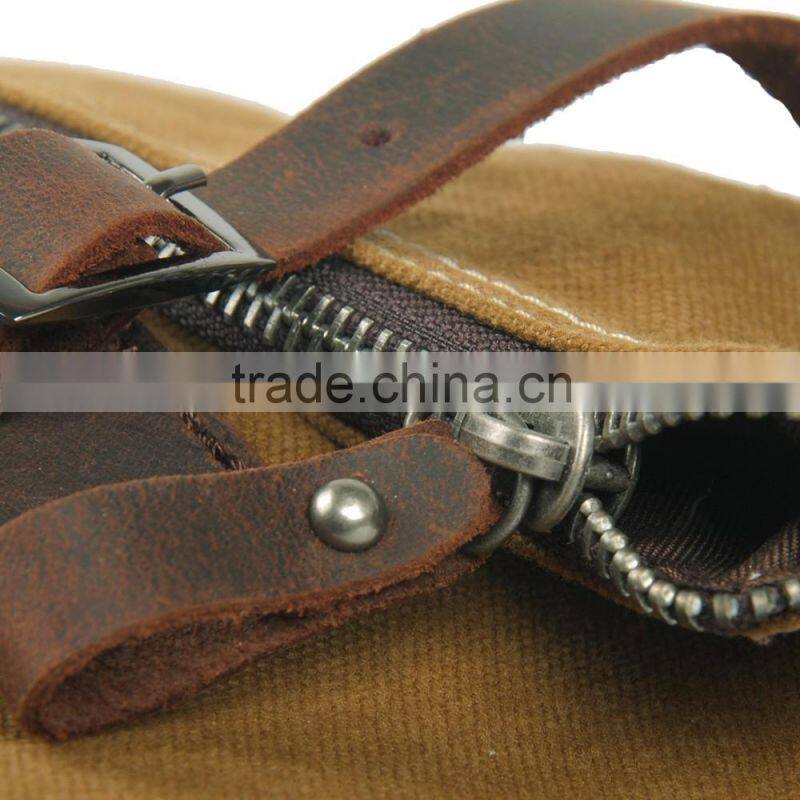 Trendy eminent waxed canvas 15inch laptop travel backpack laptop rucksack wholesale laptop backpack bag from guangzhou supplier