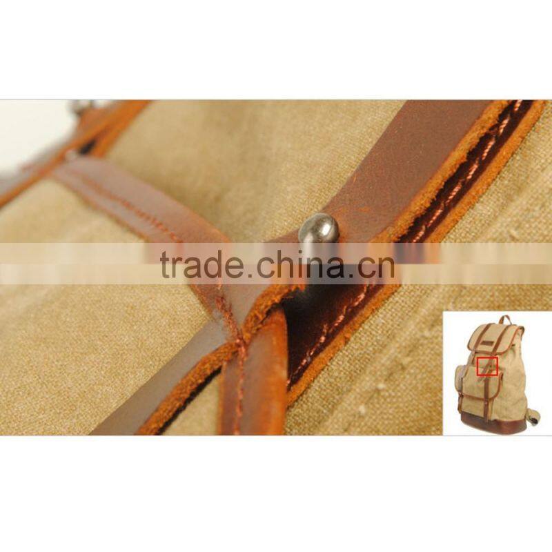 New stylish backpack vintage canvas school backpack hiking backpack