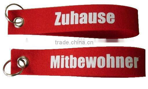 2015 China wholesale cheap felt keychain