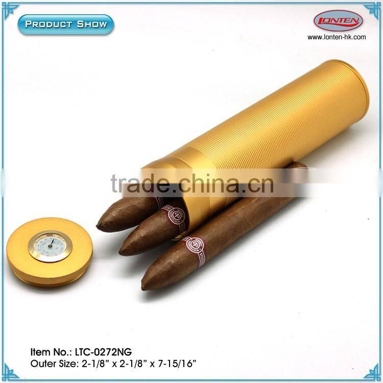 Cigar aluminum tube humidor