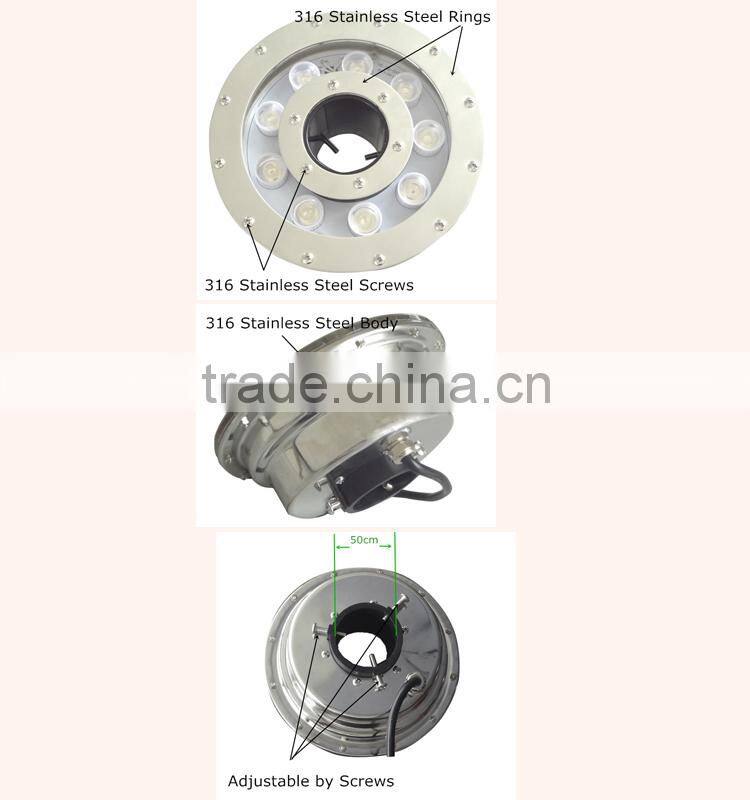 Remote / DMX / WiFi control LED Fountain Light 9W 12W