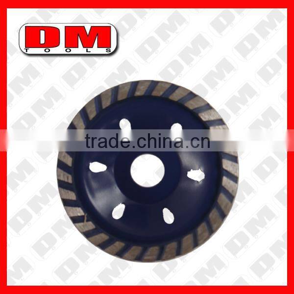 Turbo wave diamond grinding cup wheel