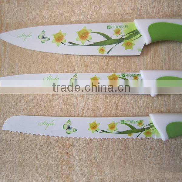 Non stick coating chef knife set MS018