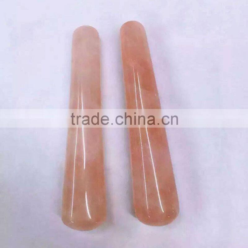 Rose Quartz Crystal Body Building Tools Natural Rock Massage Tools