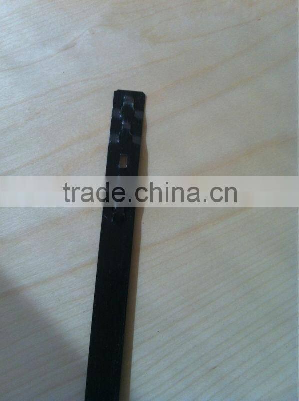 black steel belt/strips with central locking