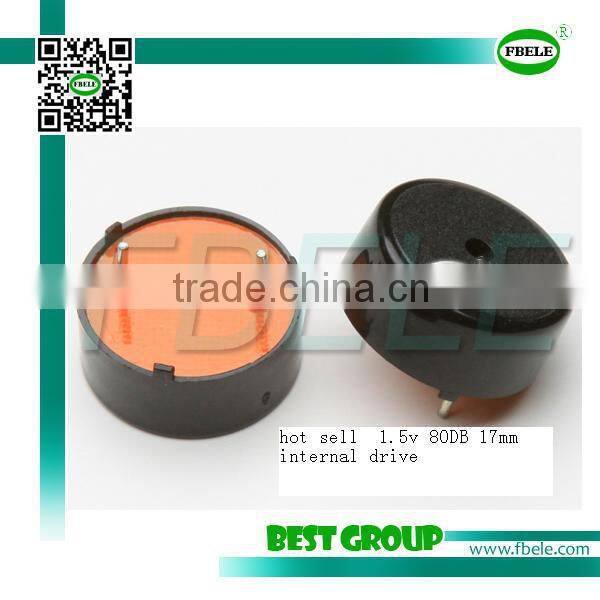 hot sell 1.5v 80DB 17mm internal driveFBPT1720
