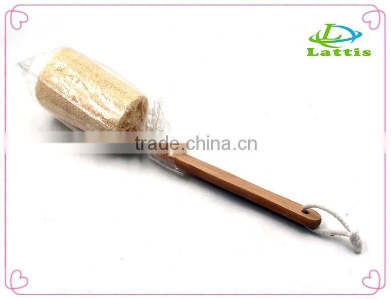 Natural Long Wood Massager Bath Shower Back Spa Scrubber Wooden Body Brush