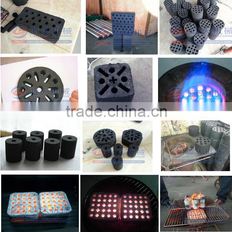 New design long burning time coal briquette production line