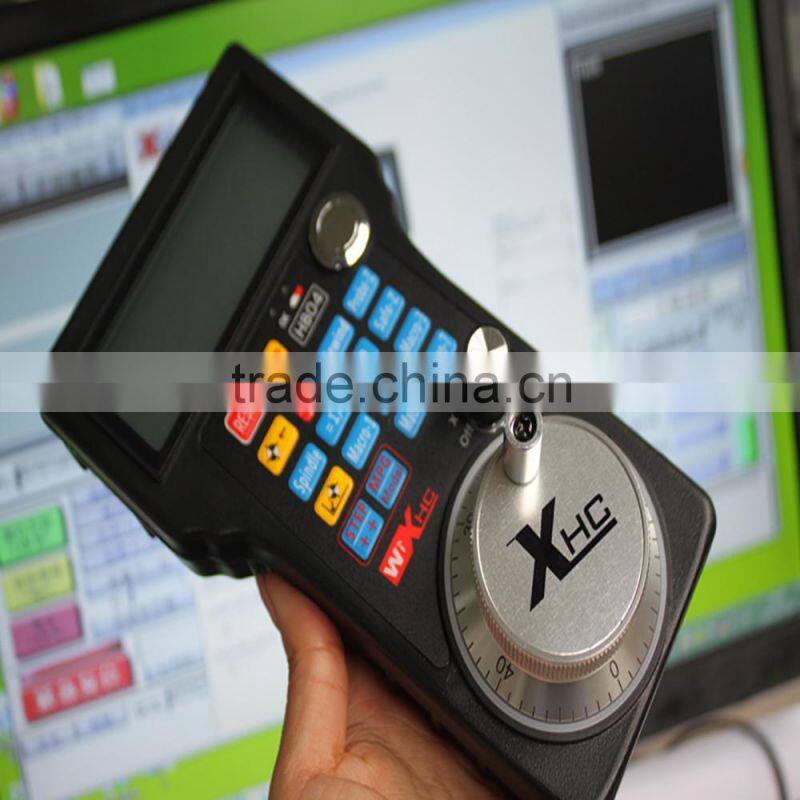 The mach3 4 axis wireless usb controller for lathe cnc machine,LCD screen,CE certification