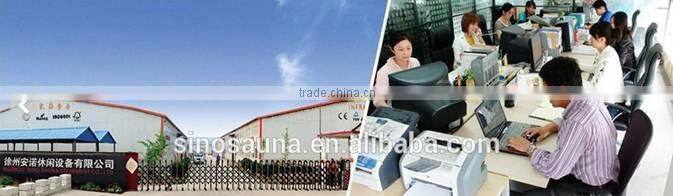 New luxury 2-in-1 infrared sauna shower combination sauna room