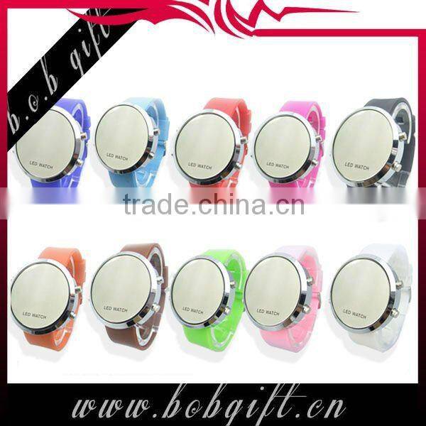 2014 new cheap fashsion LED rubber watch with high quality