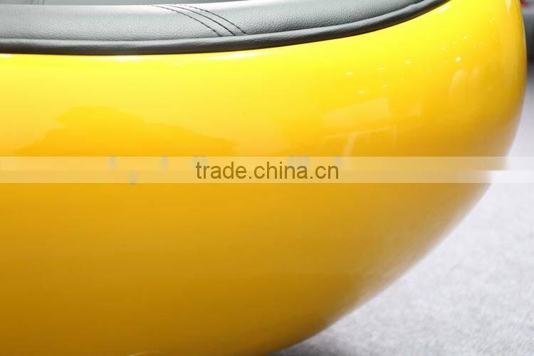 fiberglass 2 seater standing half ball sofa chair