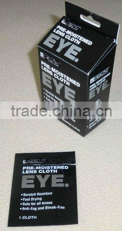 computer screen lens cleaner, tube pack wet cloth, CE certification