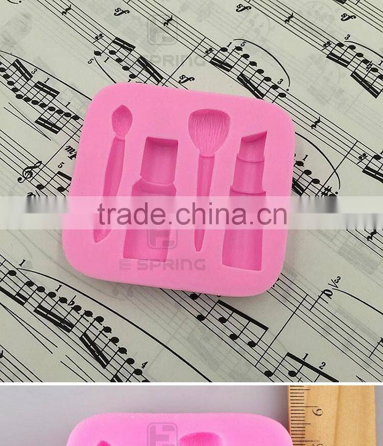 Silicone Mold Woman Makeup Baking Fondant Mold Cake Decorating Tool