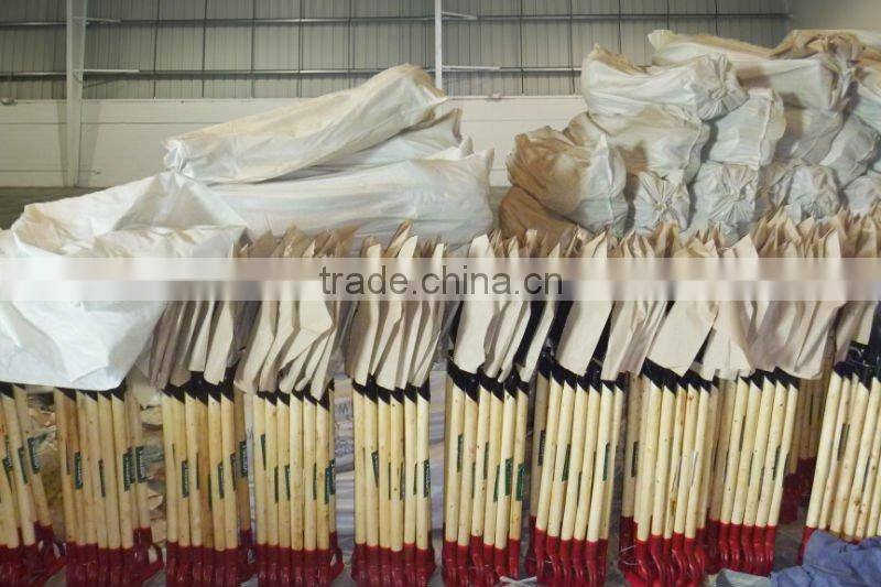 golden color painted round month shovel