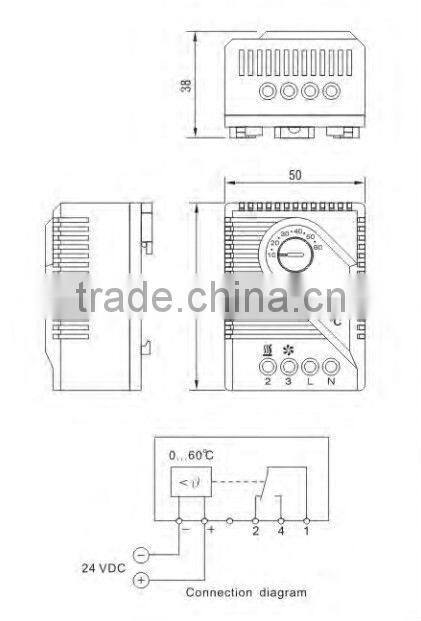 High quality communicating thermostat temperature controllers 230VAC