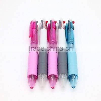 multifunction 2+1 ballpen, 2 color slim oil refill with 1 pencil-lead