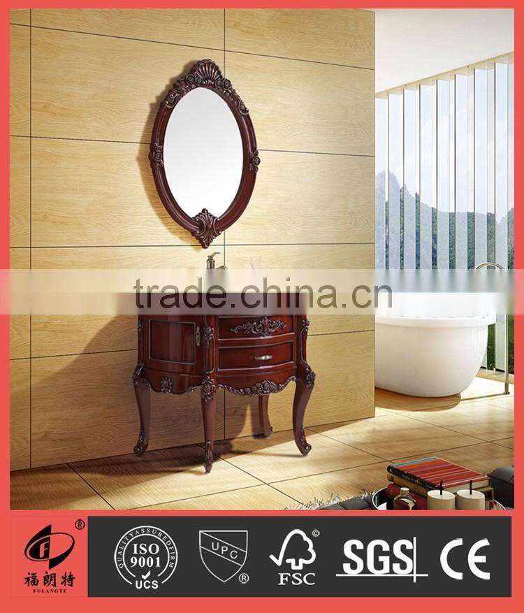 Antique furniture sanitary ware solid wood bathroom cabinet 8008