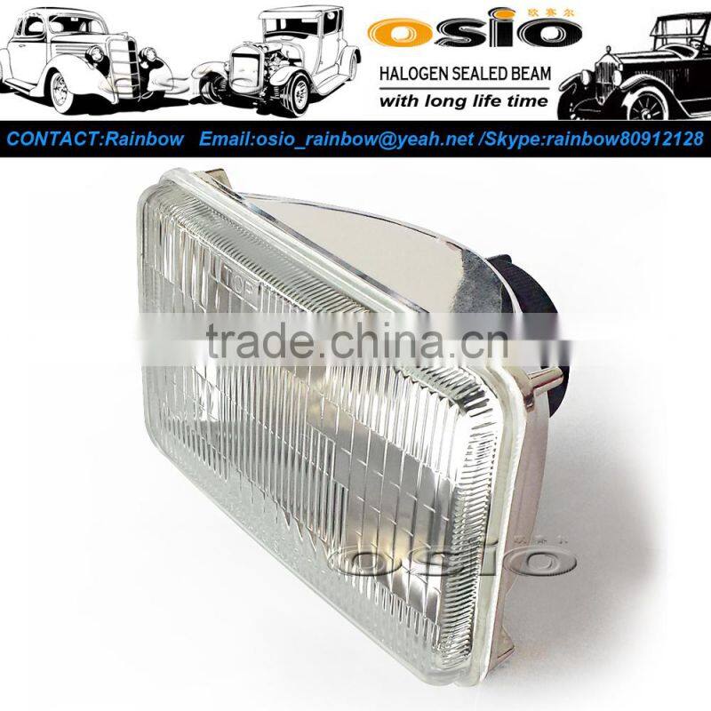 5 Square 12V24V Auto Halogen mirror Semi Sealed Beam Auto Halogen Lamp Install H4 or HID H4 Xenon Bulb