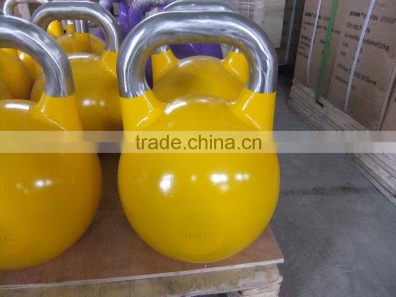 High Quality kettle bell for crossfit competition smoth surface with anti-rust handel