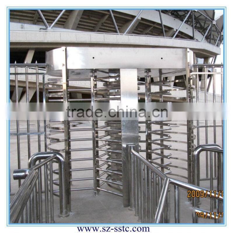 304 Stainless steel building access control half height turnstile gate/ waist height turnstile gate