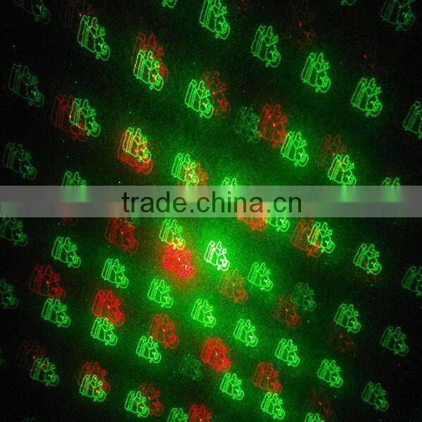 Red green mini gobo laser light sound/auto control, more than 20 different patterns