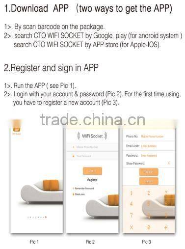 EU / US / UK / AU / CH / FR type plug 16A smart phone APP remote control wifi socket