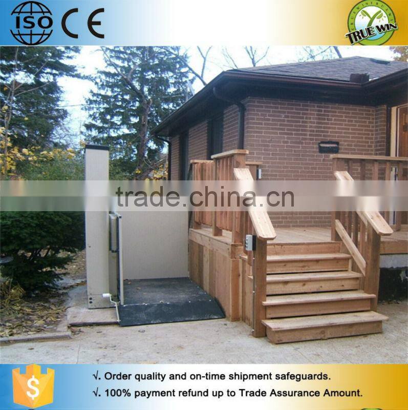 2015 best selling barrier free lifting platform hydraulic wheel chair lift platform