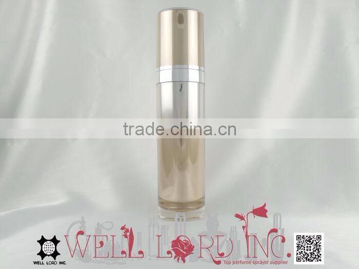 120ml pretty gold hot stamping cylinder MS lotion pump