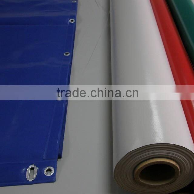 UV protection stock Heavy Duty PVC Tarpaulin , Awning and Side Curtain PVC Fabric