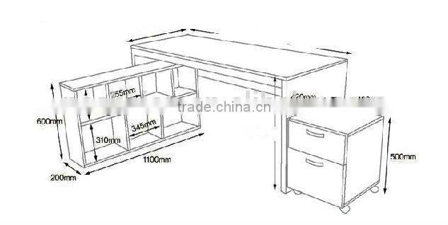 182015 high quality wooden computer table design for home and office