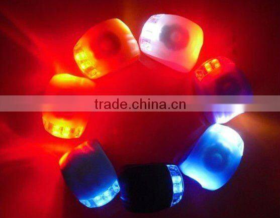 high brightness cycle warning bike light mini silicone led bicycle light