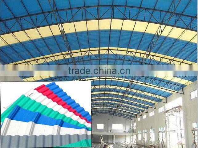 3 layer anti corrosive composite upvc corrugated roofing sheet