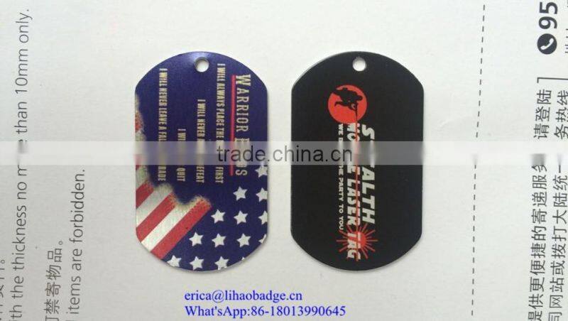 Aluminium printing wholesale engraved dog tags