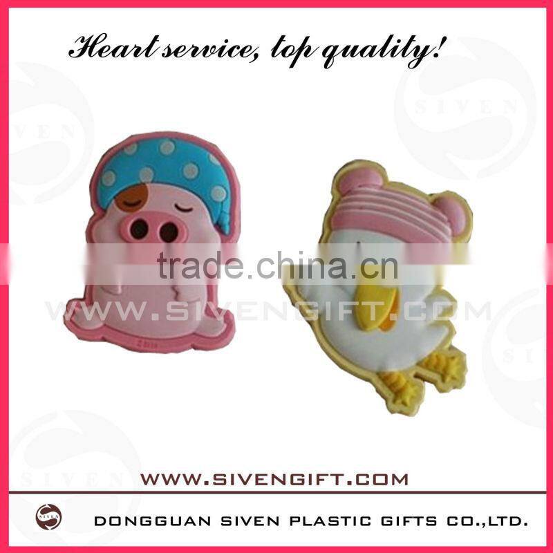 beautiful 3d soft pvc cute fridge magnets
