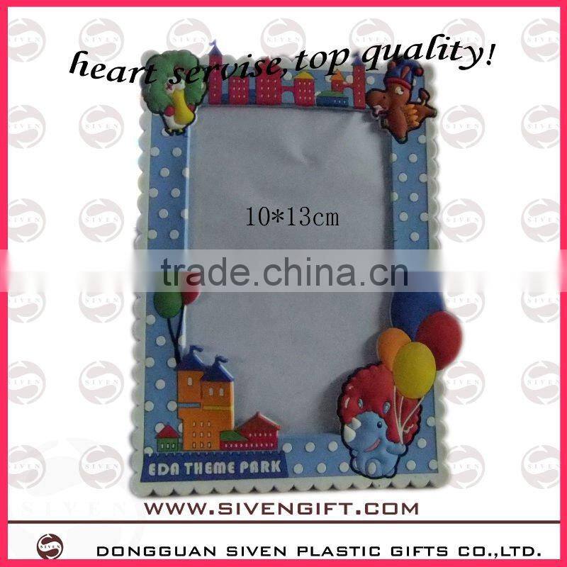 funny 3D soft pvc photo frame