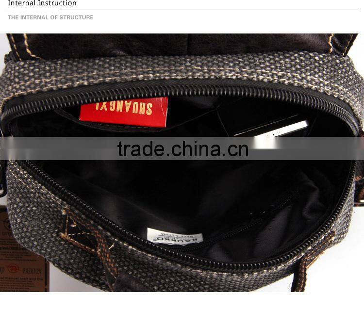 Vintage Canvas Messenger Bag Cell Phone Sling Bag Tablet Messenger Bag Crossbody Bag School Travel Bag