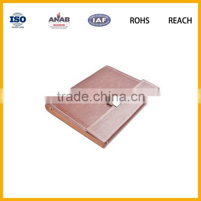 PU Leather a4 Portfolio With Notepad Space for iPad Air 2 / iPad Air with snap closure