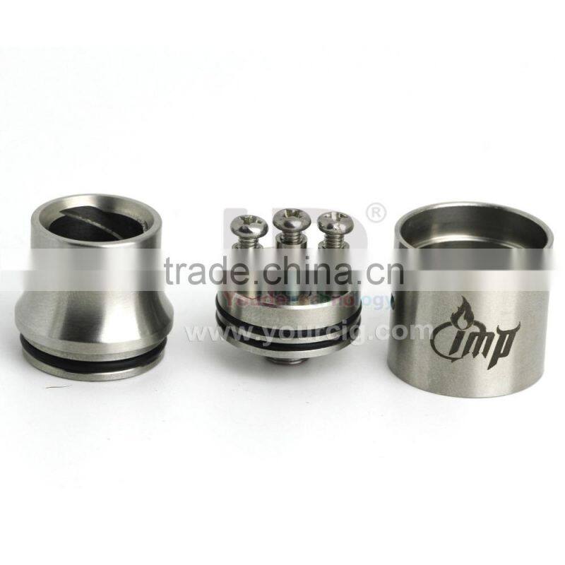 UD RDA vapoir tank IMP atomizer with wide spiral drip tip for huge vapor RDA vaporizer