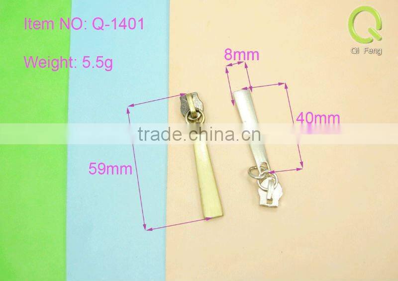 garment different color and metal zipper sliderQ-0401#