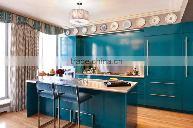 Plywood, Melamine Board Carcase Material High Gloss Lacquer Modern Kitchen Furniture
